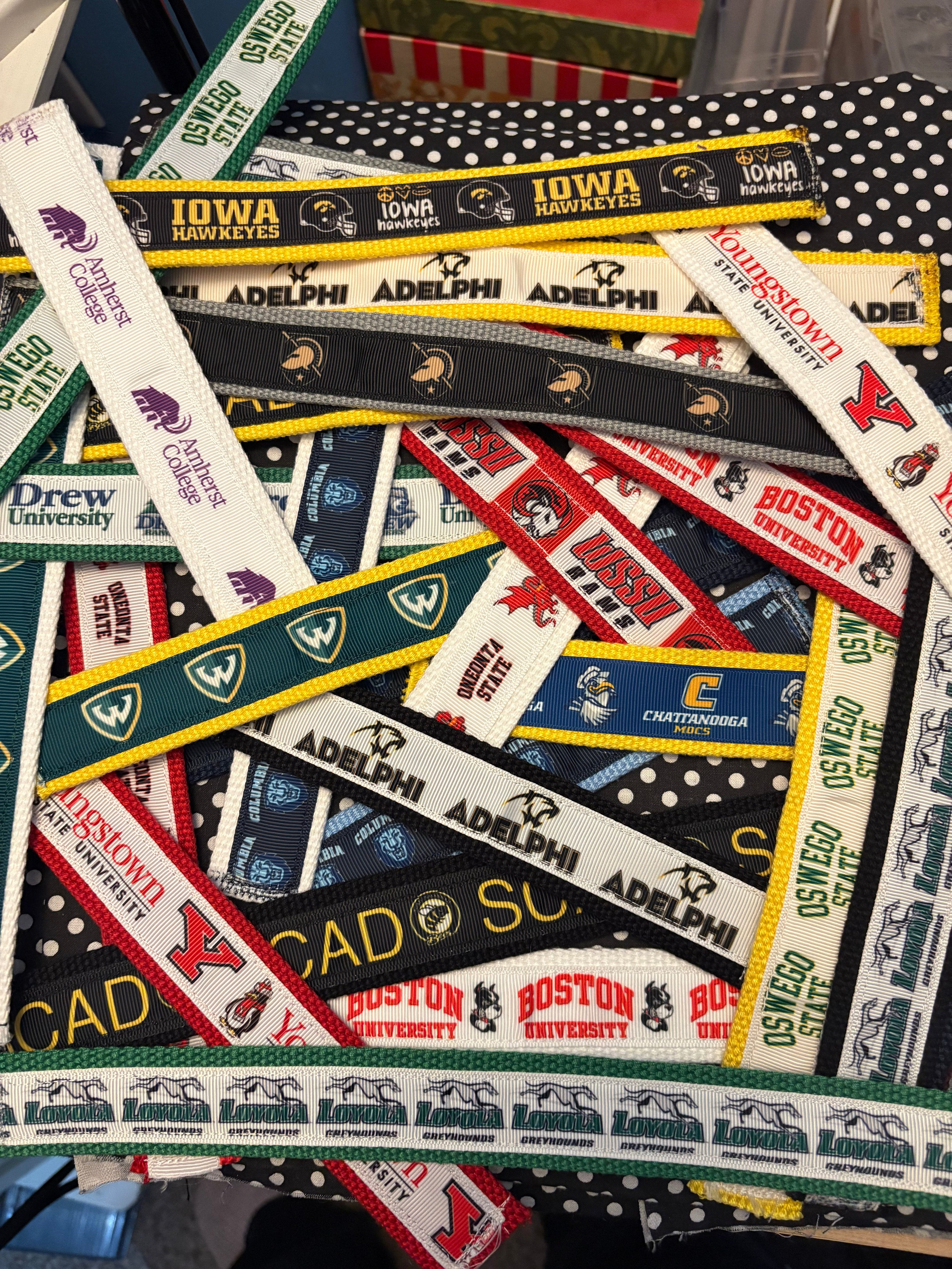College  / University Themed Fobs Wristlets