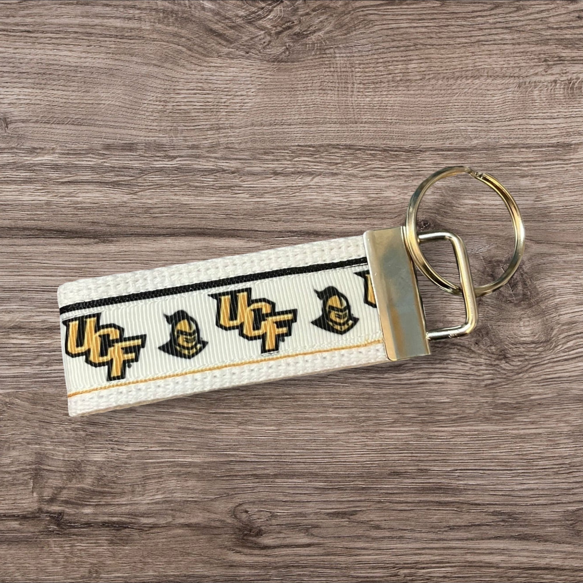 Personalized College / University  inspired key fob, luggage tag, UCF Alumni Merch  - 2 sizes ** Free Embroidery**