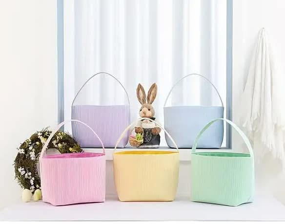 Personalized, Embroidered Seersucker Easter Basket, Easter Gift Basket, Baby Gift Basket, Embroidered Seersucker Gift Basket