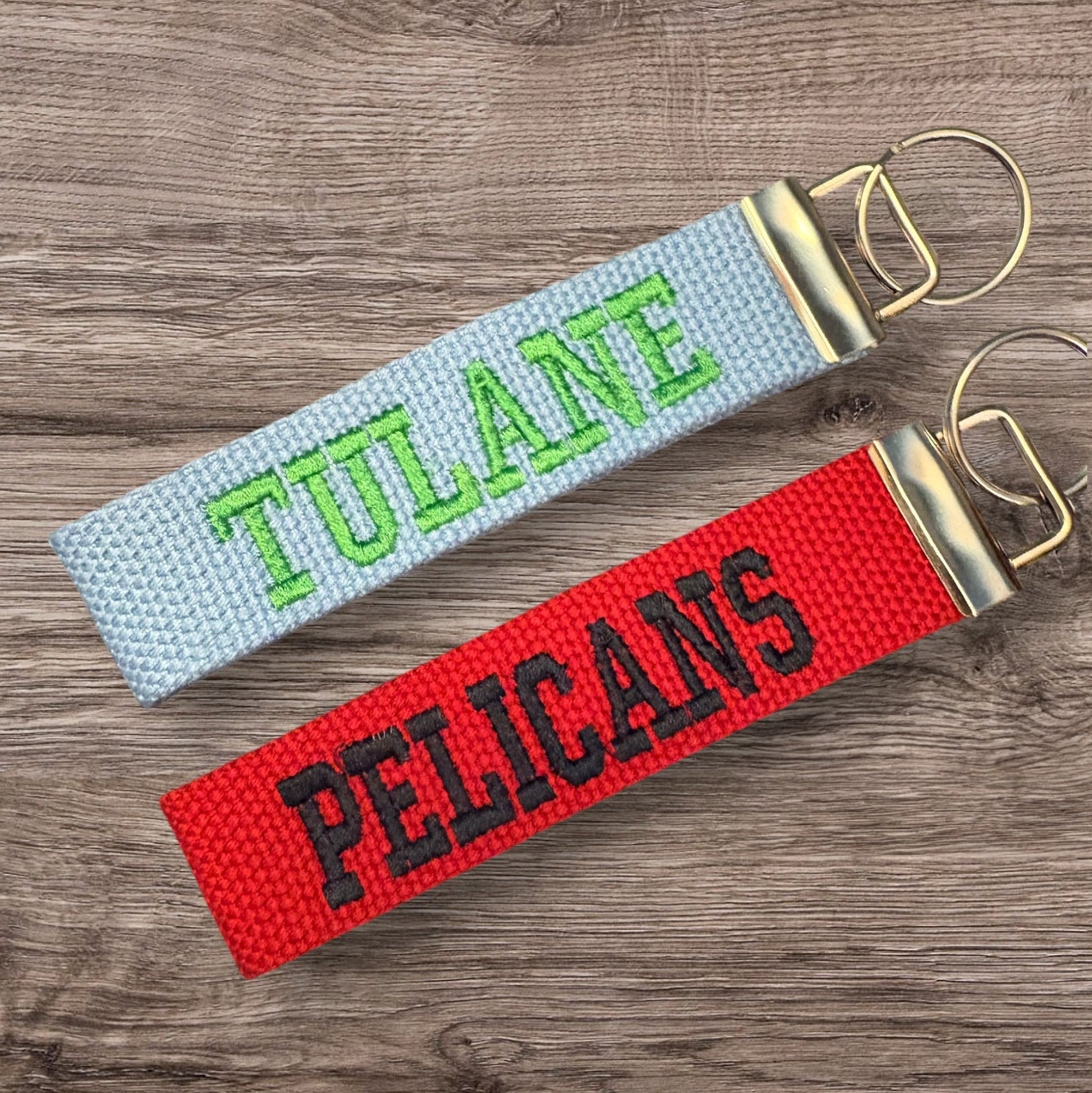 NAME YOUR SCHOOL - Personalized College / University inspired Key Fob or Wristlet - 2 sizes available