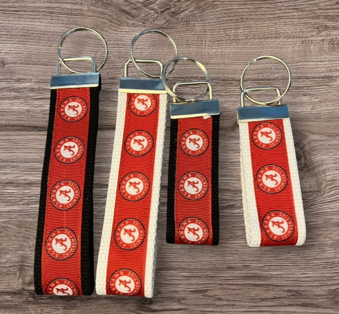 Personalized College / University  Inspired Keychain, key fob, luggage, alumni, merch  - University of Alabama 2 sizes available  ** Free Embroidery**