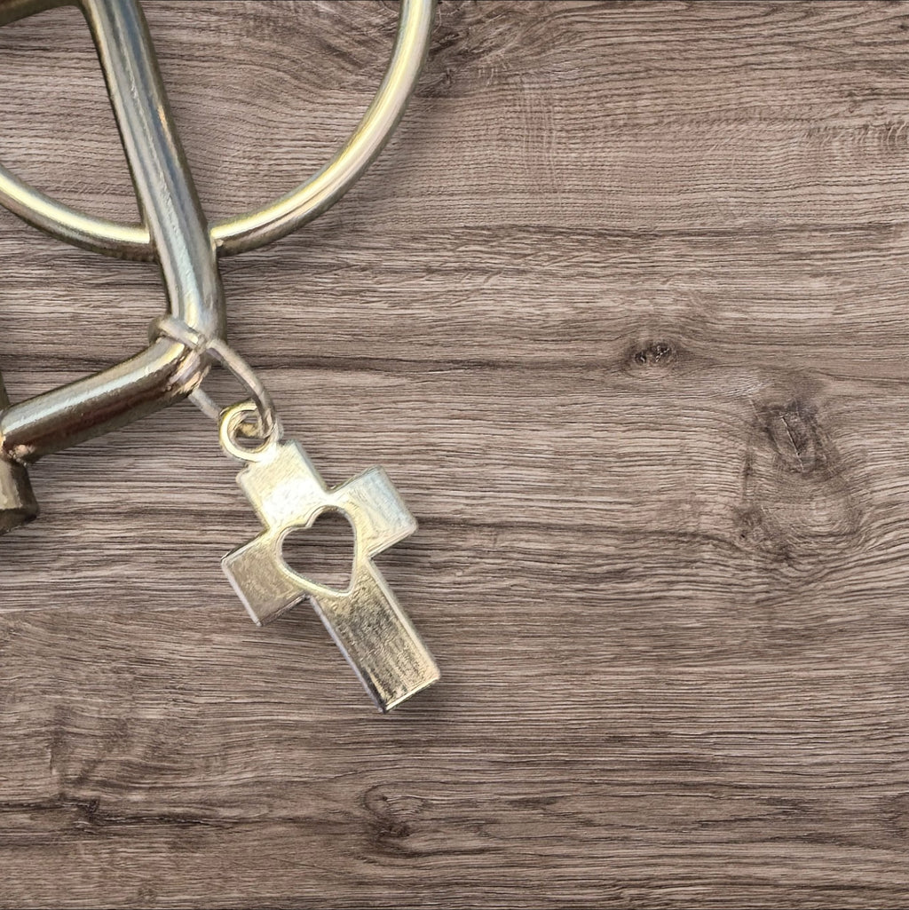 Make Heaven Crowded  - Christian inspired Key Fob Wristlet - Embroidered