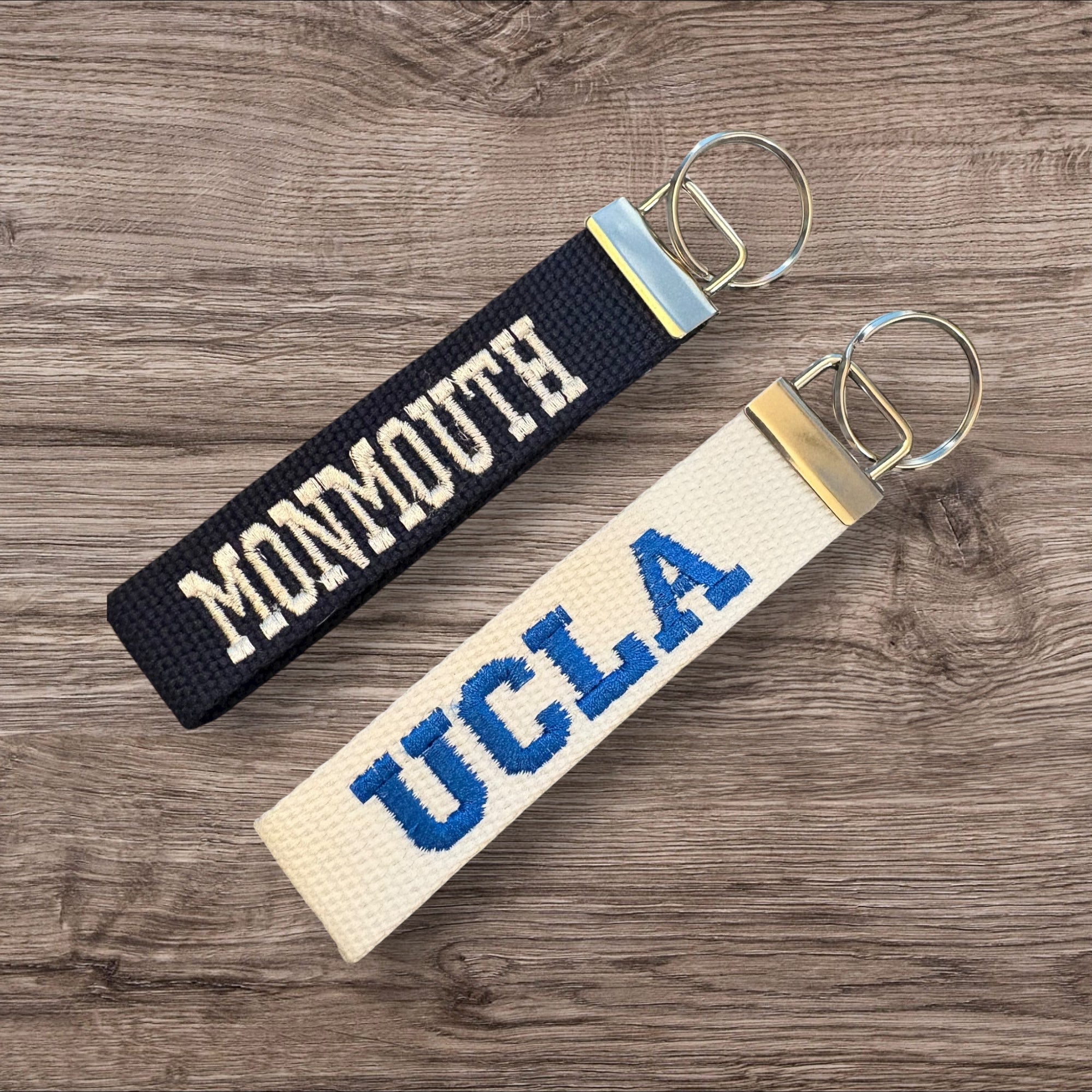NAME YOUR SCHOOL - Personalized College / University inspired Key Fob or Wristlet - 2 sizes available