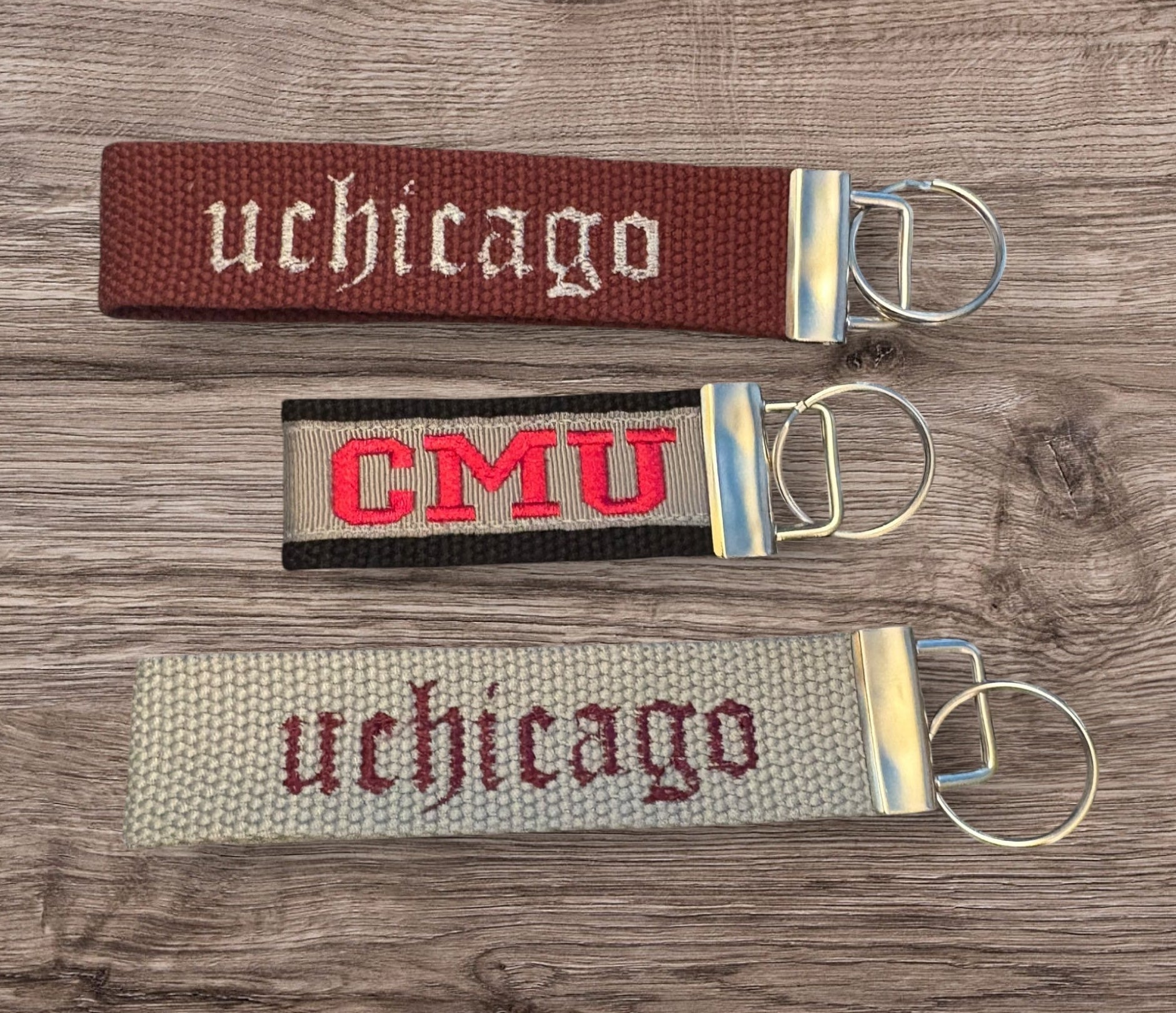 NAME YOUR SCHOOL - Personalized College / University inspired Key Fob or Wristlet - 2 sizes available