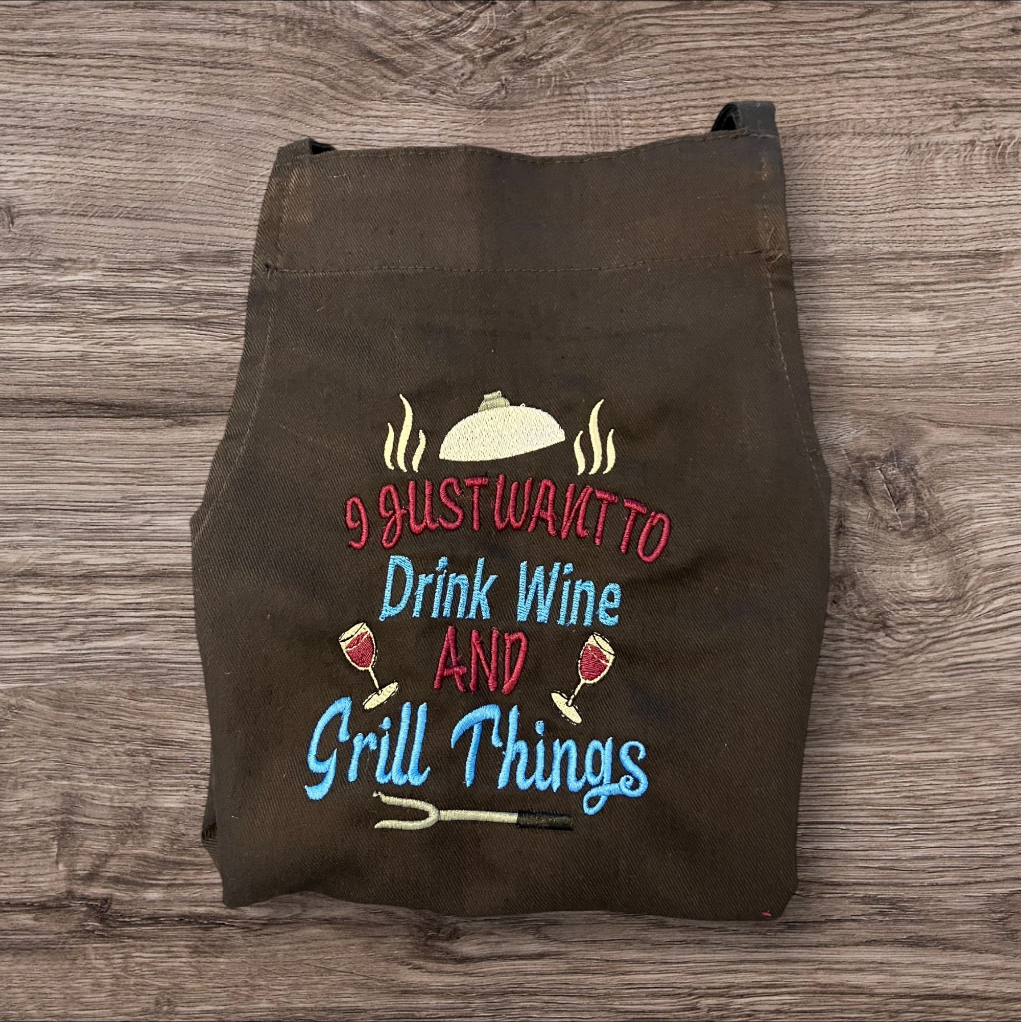 Custom Embroidery Apron: Personalized Chef, Cooking, Baking Gift