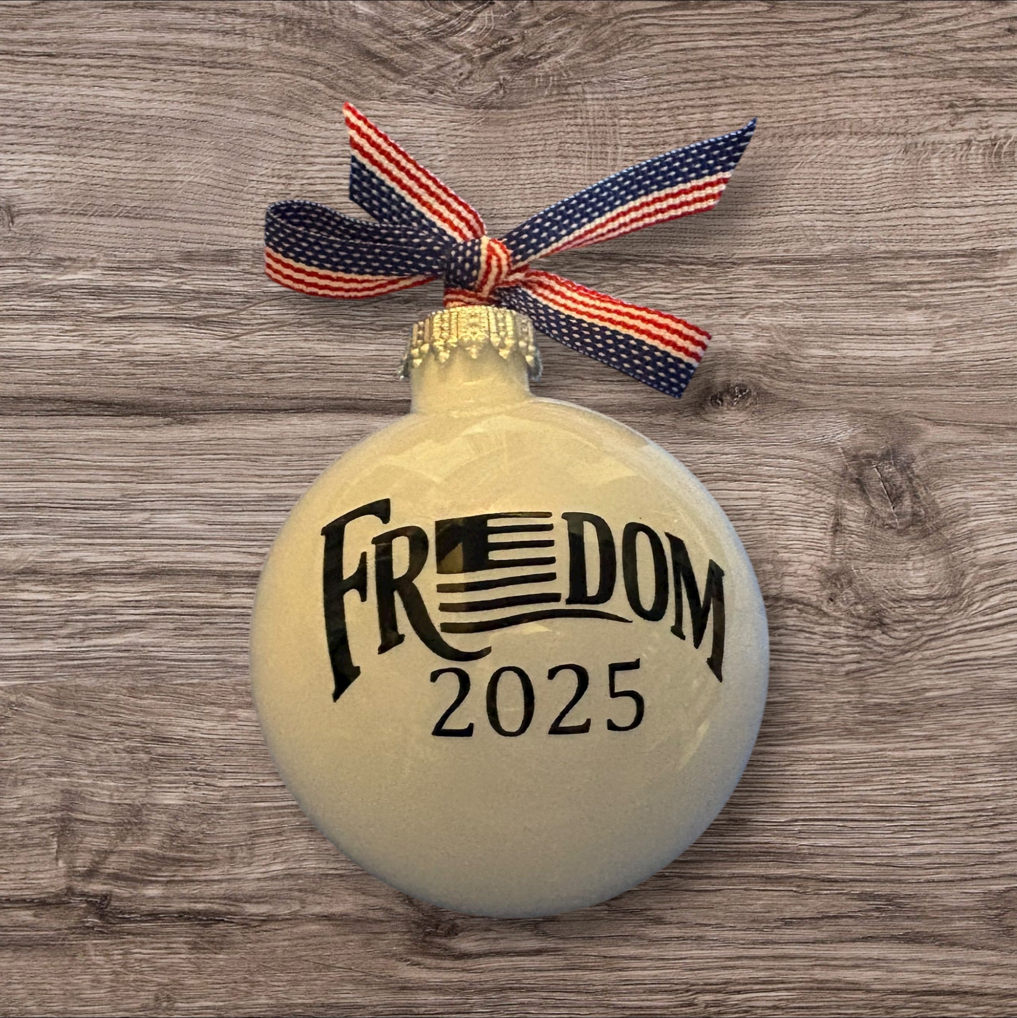 Charlie Kirk Ornament, FREEDOM Ornament, Gifts for MAGA, Patriotic Ornament, Turning Point Ornament, Christmas 2025