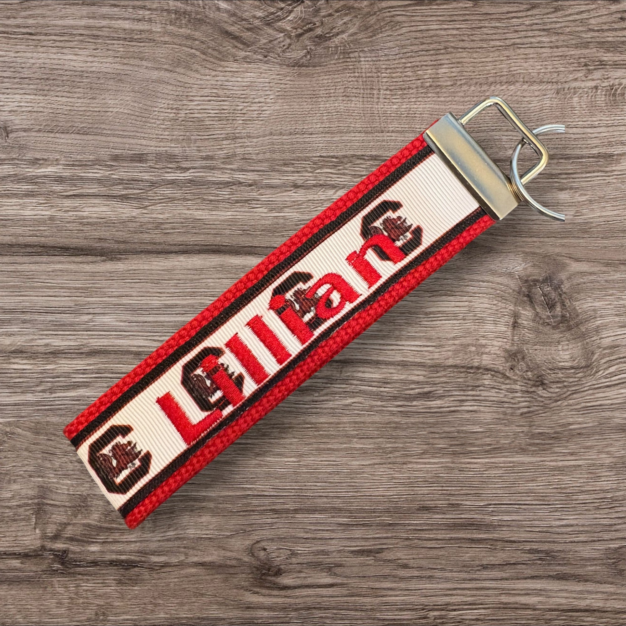Personalized College / University  Inspired Keychain, key fob, luggage, alumni, merch  - South Carolina University 2 sizes available  ** Free Embroidery**