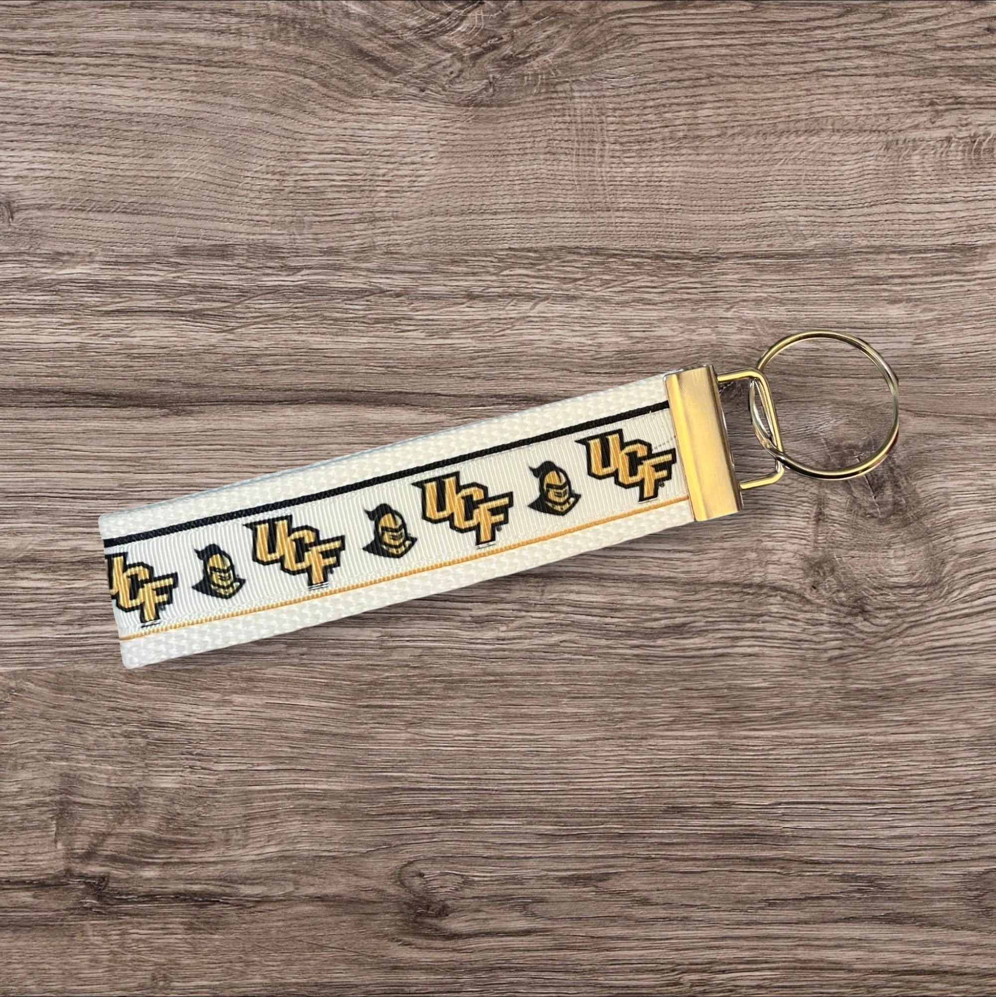 Personalized College / University  inspired key fob, luggage tag, UCF Alumni Merch  - 2 sizes ** Free Embroidery**
