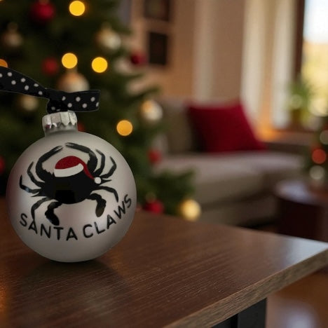 Santa Claws - Crab  inspired Personalized 2025 Christmas Ornament | Maryland Crabs | Santa Clause