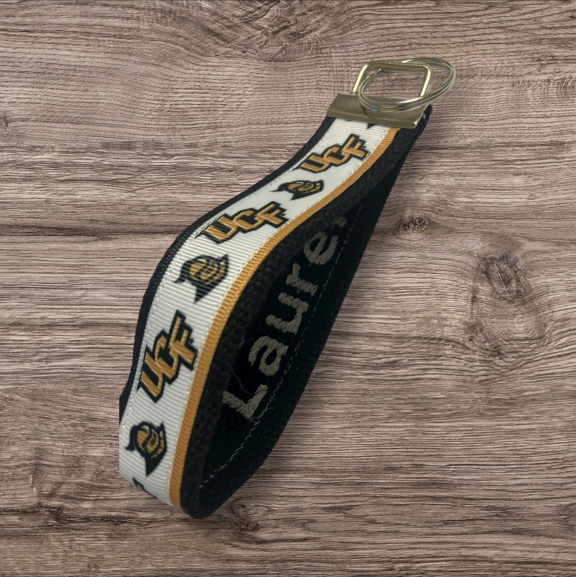 Personalized College / University  inspired key fob, luggage tag, UCF Alumni Merch  - 2 sizes ** Free Embroidery**