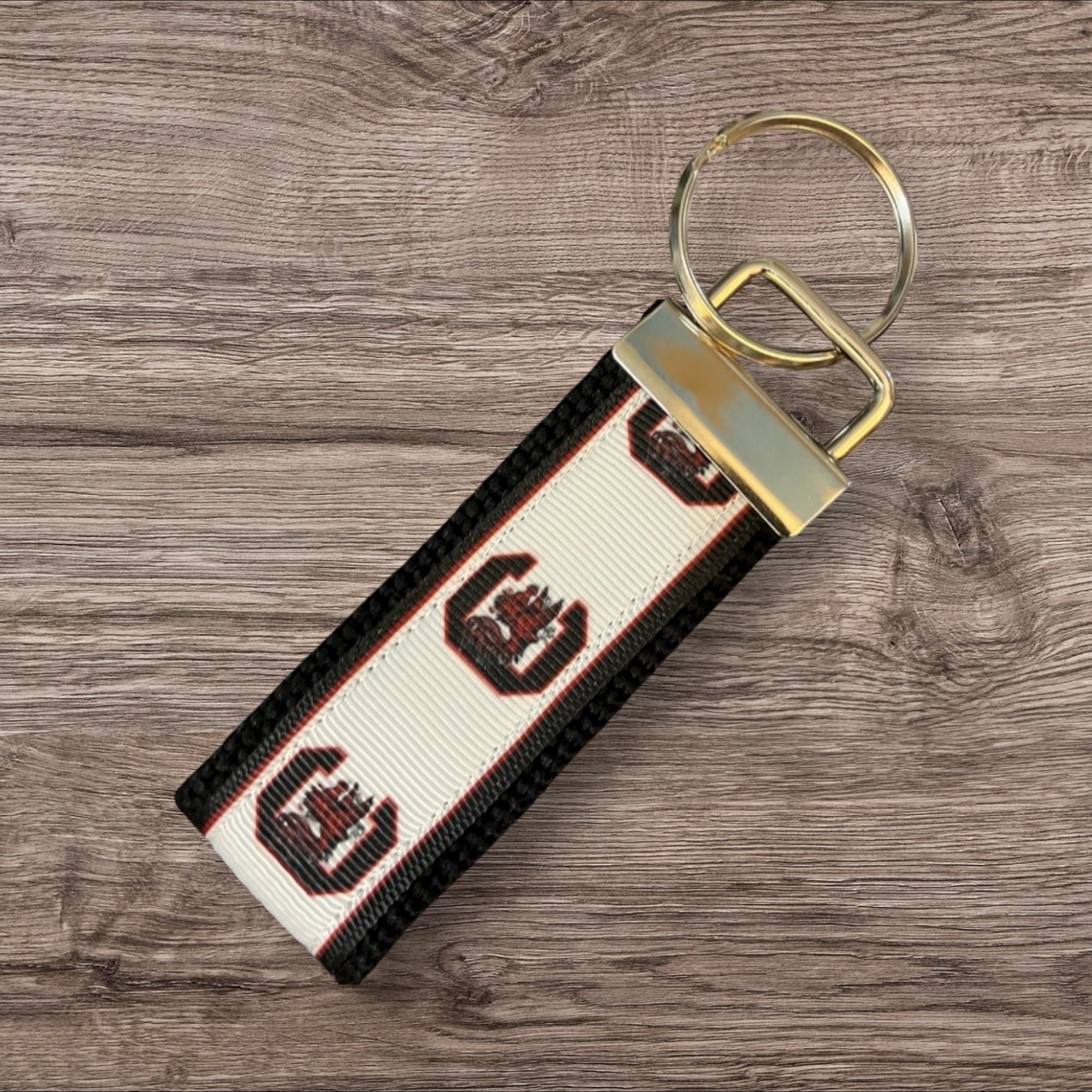 Personalized College / University  Inspired Keychain, key fob, luggage, alumni, merch  - South Carolina University 2 sizes available  ** Free Embroidery**