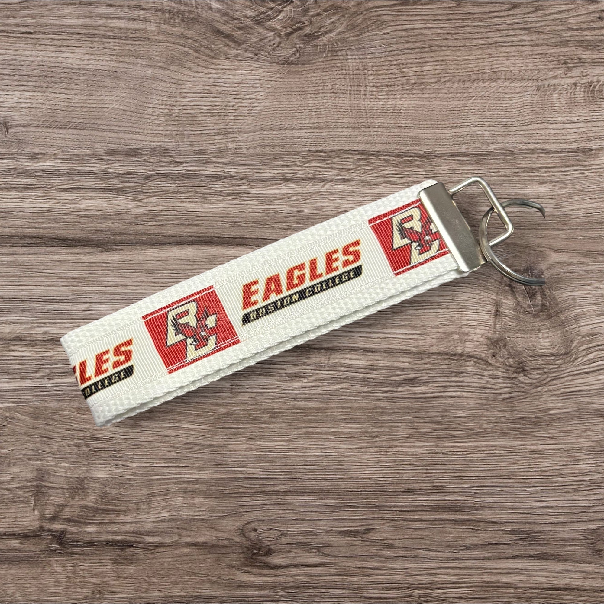 Personalized College / University  Inspired Keychain, key fob, luggage, alumni, merch  - Boston College 2 sizes available  ** Free Embroidery**