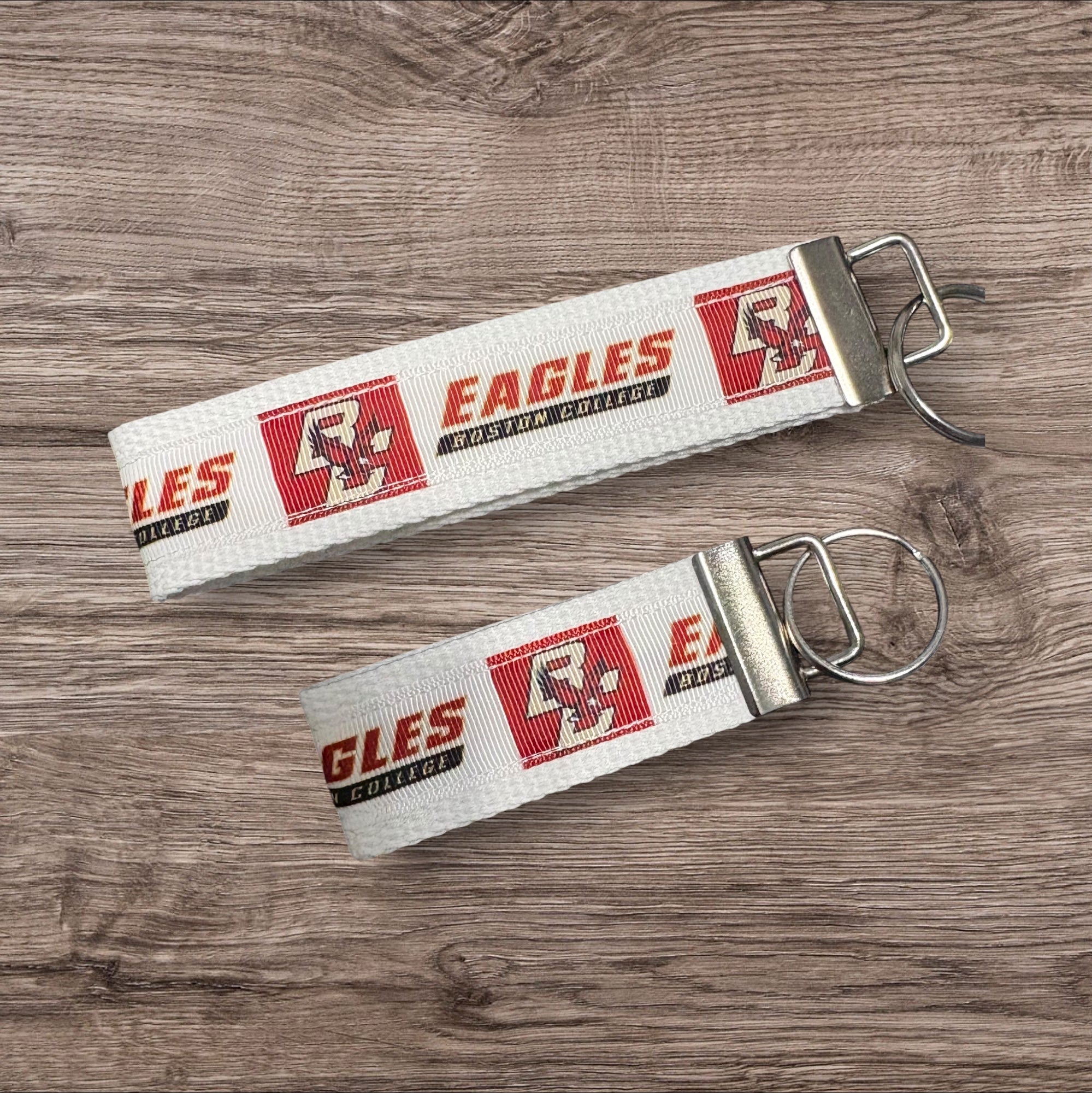 Personalized College / University  Inspired Keychain, key fob, luggage, alumni, merch  - Boston College 2 sizes available  ** Free Embroidery**