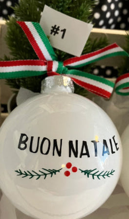 Buon Natale Christmas Ball: Personalized Italian Ornament