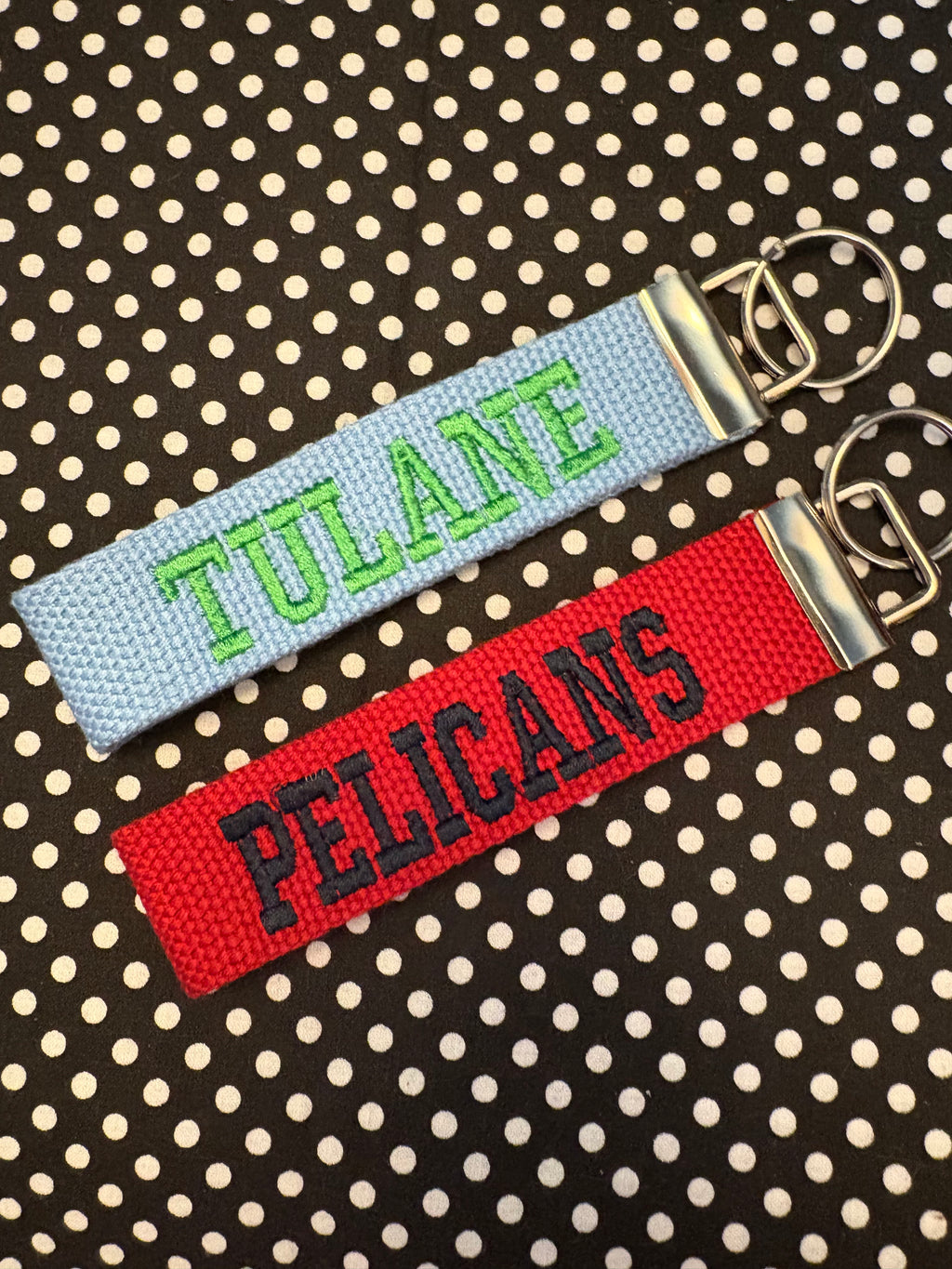 NAME YOUR SCHOOL - Personalized College / University inspired Key Fob or Wristlet - 2 sizes available