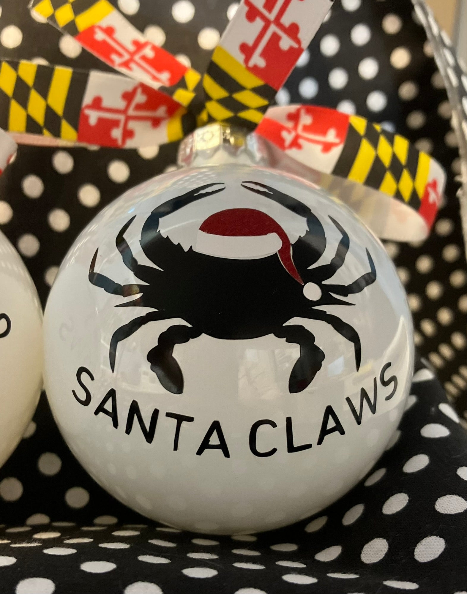 Santa Claws - Crab  inspired Personalized 2025 Christmas Ornament | Maryland Crabs | Santa Clause
