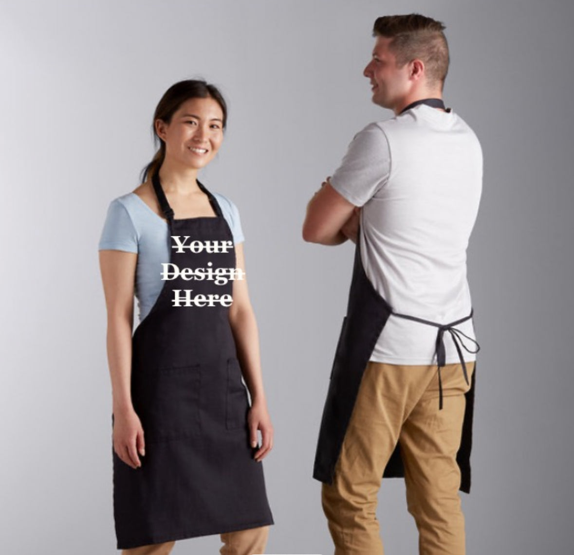 Custom Embroidery Apron: Personalized Chef, Cooking, Baking Gift