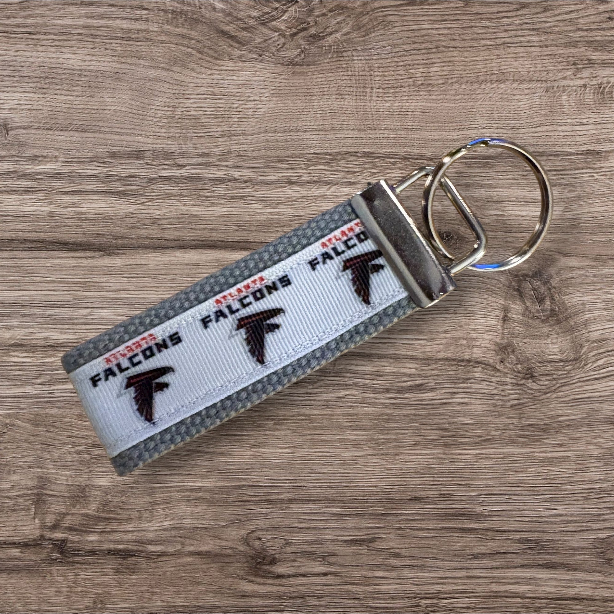 Atlanta Falcons inspired Personalized  Key Fob wristlet  - 2 sizes available   FREE  personalization embroidery -  Football