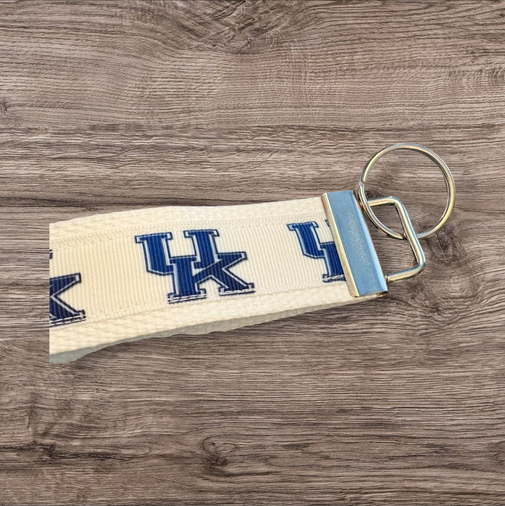 Personalized College / University  Inspired Keychain, key fob, luggage, alumni, merch  - Kentucky University 2 sizes available  ** Free Embroidery**