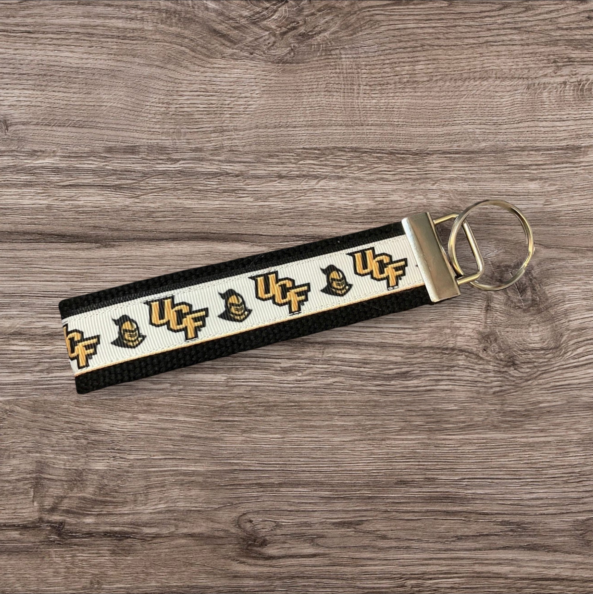 Personalized College / University  inspired key fob, luggage tag, UCF Alumni Merch  - 2 sizes ** Free Embroidery**