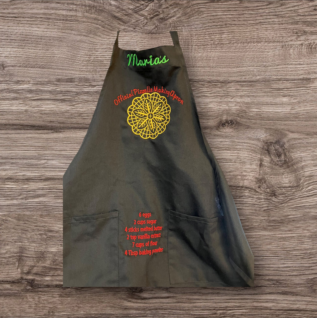 Custom Embroidery Apron: Personalized Chef, Cooking, Baking Gift