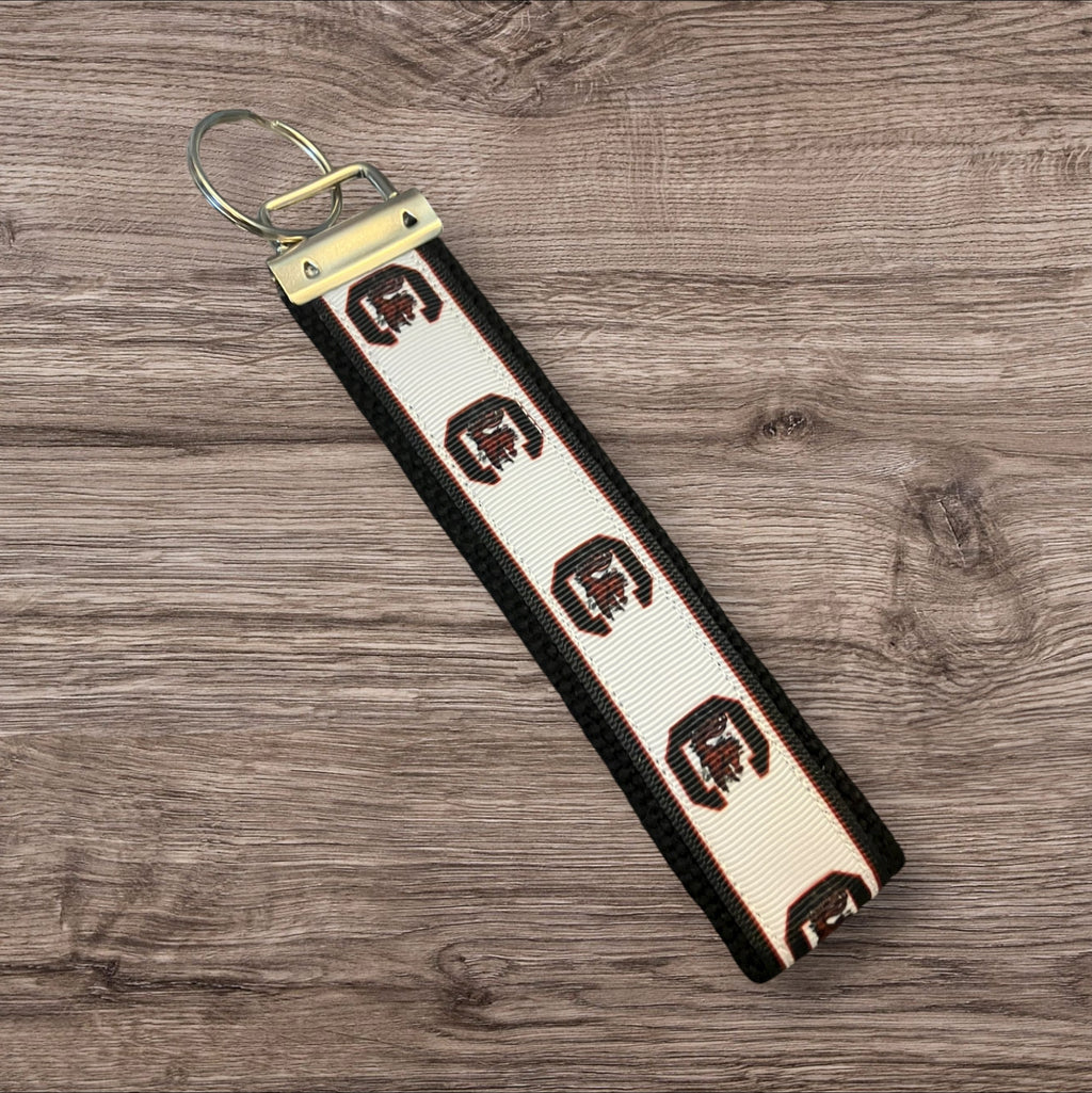 Personalized College / University  Inspired Keychain, key fob, luggage, alumni, merch  - South Carolina University 2 sizes available  ** Free Embroidery**