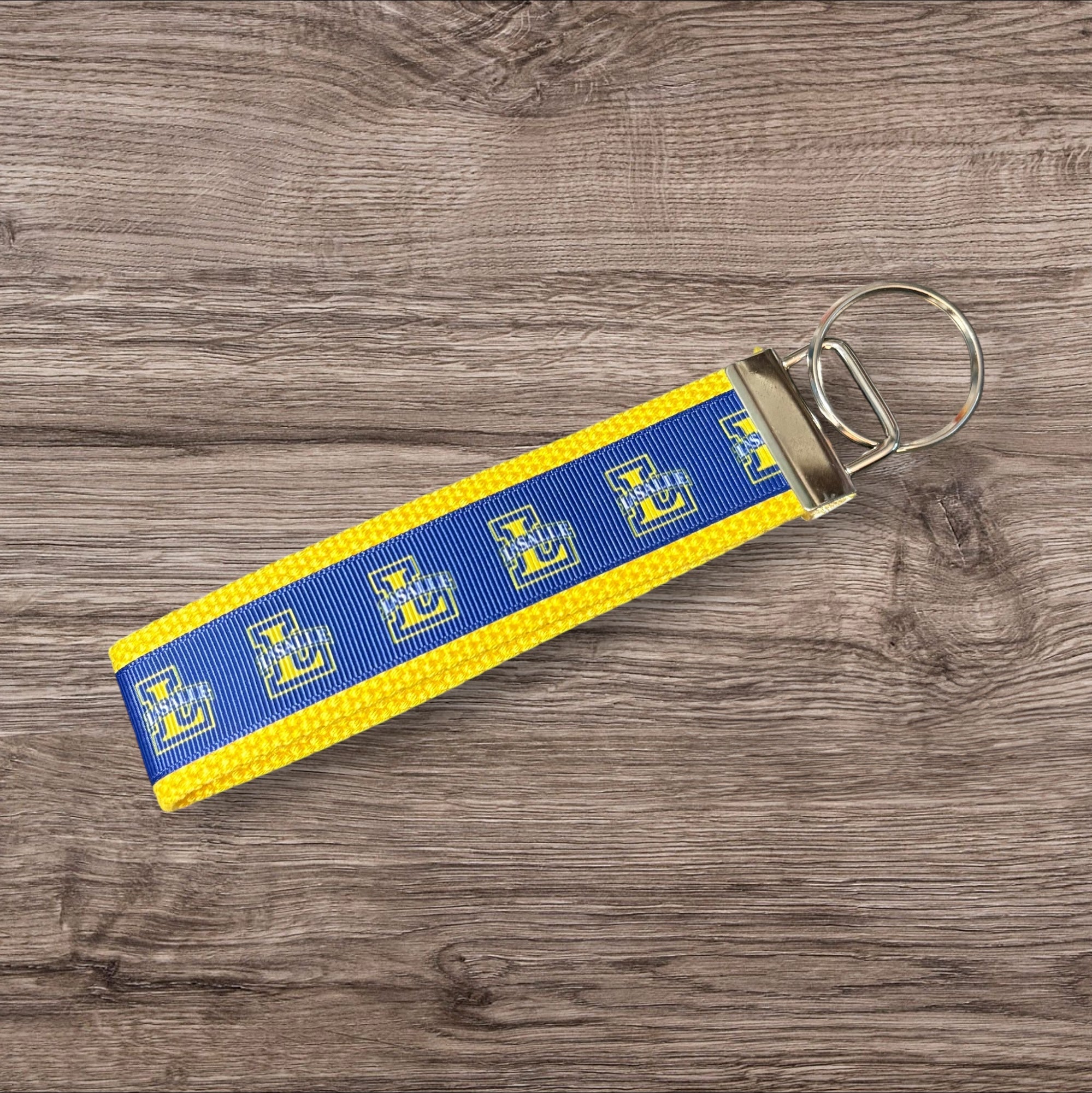 Personalized College / University  Inspired Keychain, key fob, luggage, alumni, merch  - LaSalle University 2 sizes available  ** Free Embroidery**