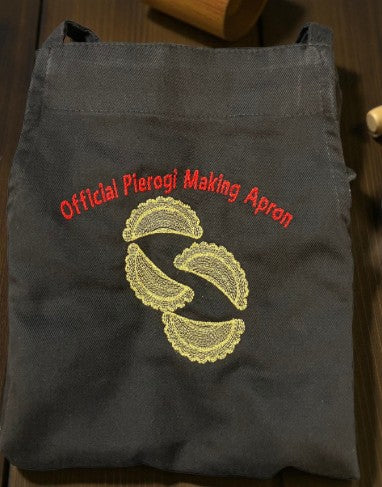 Official Pierogi Making Apron - Personalized -  Personalized Pierogi Making Apron: Embroidered Polish Gift