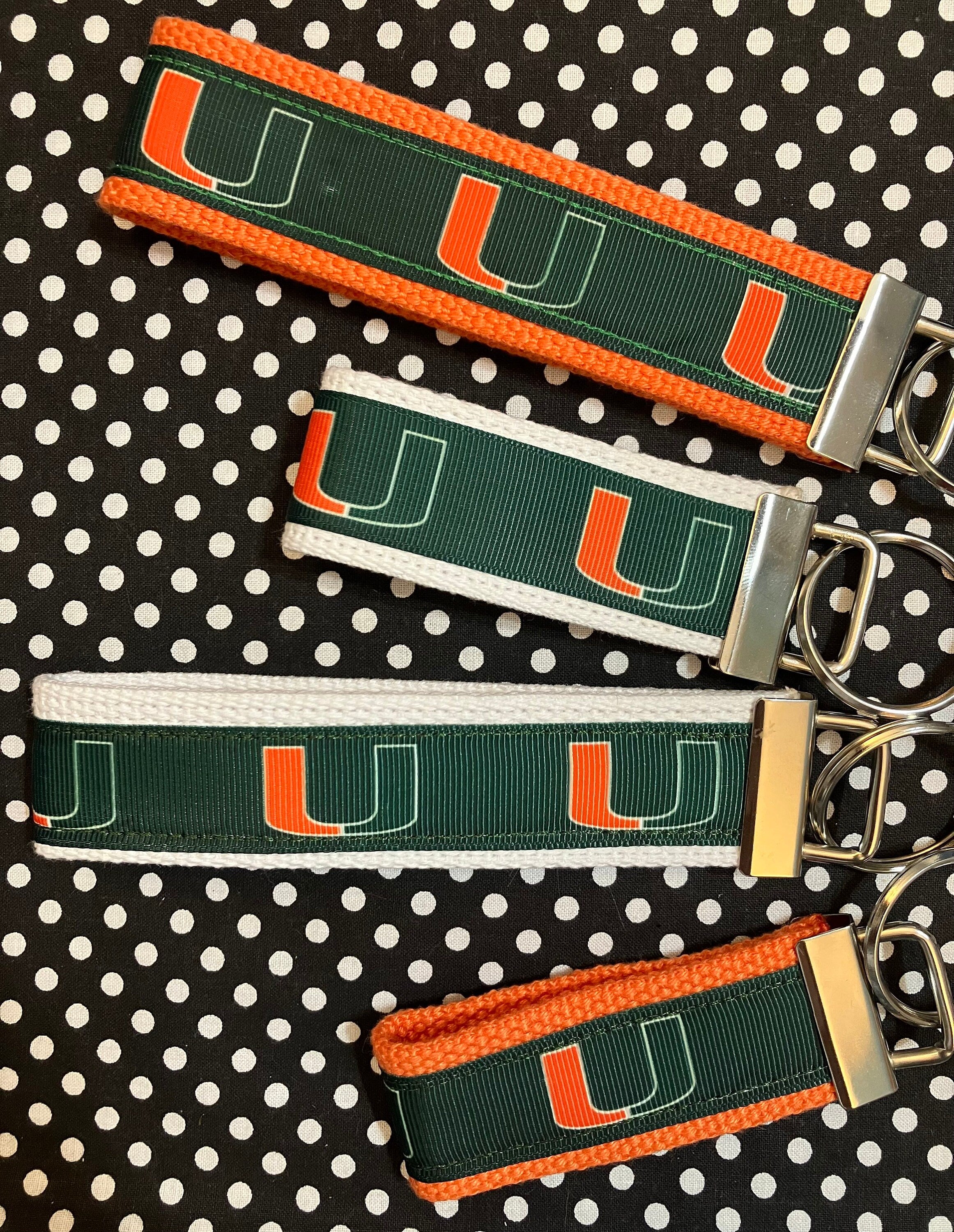 Personalized College  / University of Michigan Inspired Keychain, key fob, luggage, alumni, merch  -  University 2 sizes available  ** Free Embroidery**