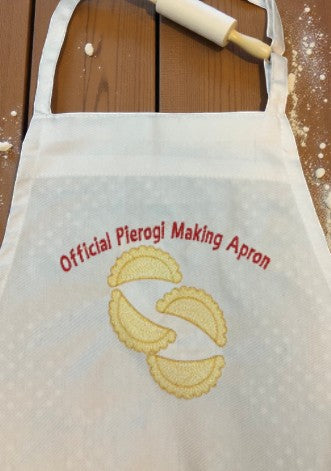 Official Pierogi Making Apron - Personalized -  Personalized Pierogi Making Apron: Embroidered Polish Gift